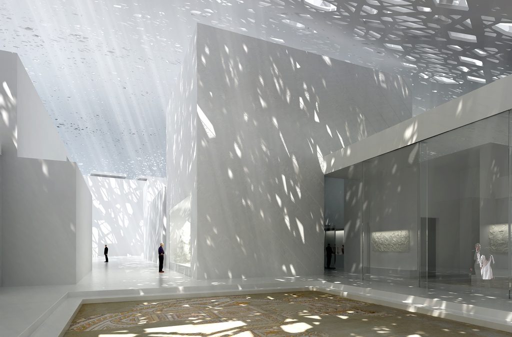 Innenansicht des Louvre Abu Dhabi