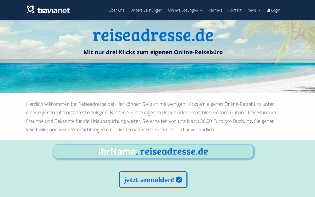 Gründen Sie Ihr eigenes Online-Reisebüro!