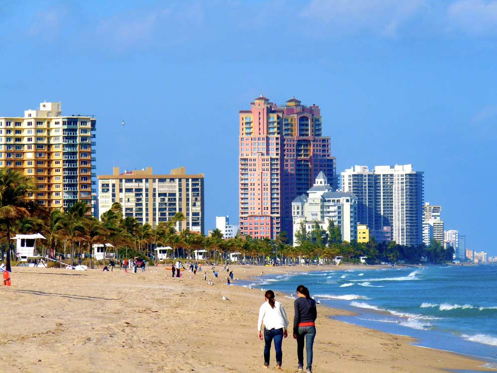 Inforeise nach Florida: der Strand von Fort Lauderdale